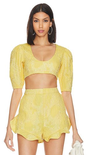 Kahlo Crop Top in Yellow. - size S (also in XS) - Camila Coelho - Modalova