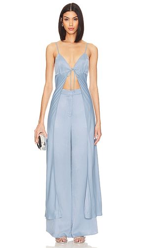 Kassiani Tie Front Top in Baby Blue. - size M (also in S, XL) - Camila Coelho - Modalova