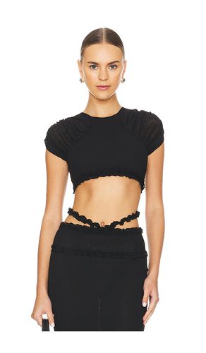 Amorazo crop top en color talla L en - Black. Talla L (también en M, S, XL) - Camila Coelho - Modalova