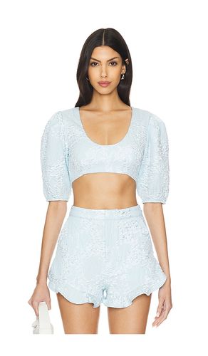 Kahlo Crop Top in Baby Blue. - size L (also in M, S, XL, XS, XXS) - Camila Coelho - Modalova