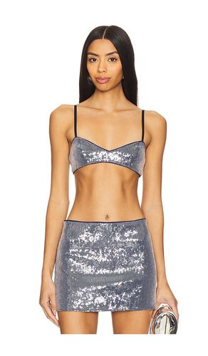 Jovy Bralette in Metallic Silver. - size L (also in M, S, XS) - Camila Coelho - Modalova