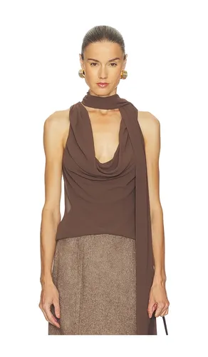Casilda Top in Chocolate. - size L (also in M) - Camila Coelho - Modalova