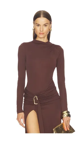 Nia Bodysuit in Chocolate. - size M (also in S, XL) - Camila Coelho - Modalova