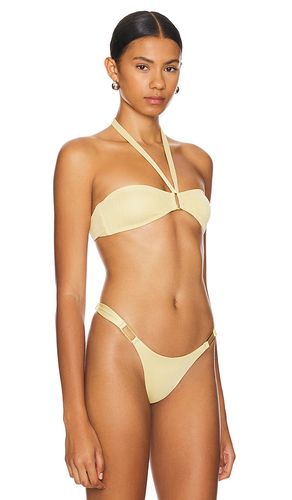 Samara Top in Metallic Gold. - size M (also in XXS) - Camila Coelho - Modalova
