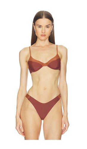 Jaslyn Top in Brown. - size M (also in S, XS, XXS) - Camila Coelho - Modalova