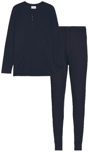 Henley Pj Set in Blue. - size L (also in M, S, XL) - Cosabella - Modalova