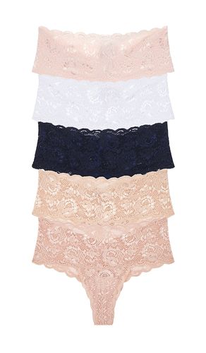 Comfie Thong 5 Pack in White. - size S/M (also in M/L) - Cosabella - Modalova