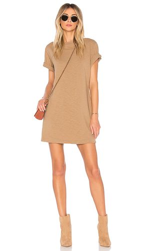 Tokyo Short Sleeve Mini Dress in Tan. - size L (also in M, S, XS) - COTTON CITIZEN - Modalova