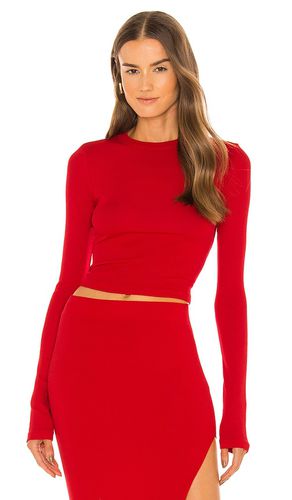 X REVOLVE Verona Crop Long Sleeve in Red. - size L (also in M, S, XS) - COTTON CITIZEN - Modalova