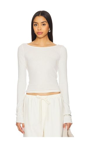 Marbella Boat Neck Top in Cream. - size L (also in M, S) - COTTON CITIZEN - Modalova