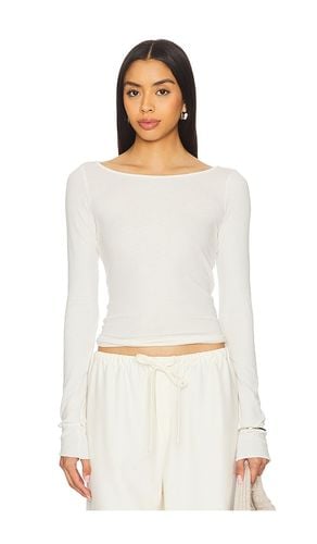 Marbella Boat Neck Top in Cream. - size L (also in M, S, XS) - COTTON CITIZEN - Modalova