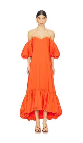 Lucia Midi Dress in Orange. - size M (also in S, XS) - CAROLINE CONSTAS - Modalova