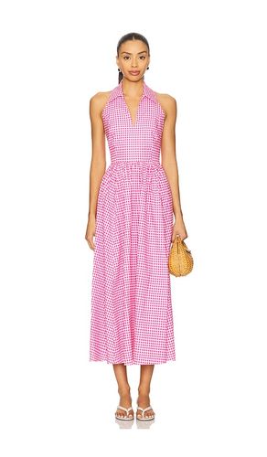 Aya Midi Dress in Pink. - size L (also in M, S, XL, XS) - CAROLINE CONSTAS - Modalova