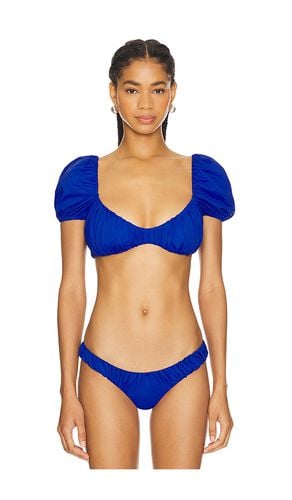 Zoe Bikini Top in Blue. - size L (also in M, S) - CAROLINE CONSTAS - Modalova