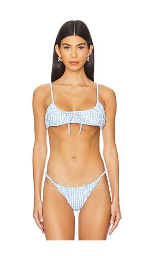 Aris Bikini Top in Baby Blue. - size L (also in M, S, XS) - CAROLINE CONSTAS - Modalova