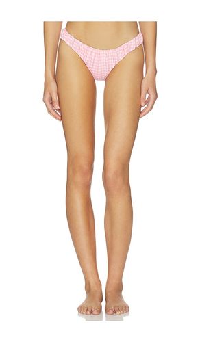 Dorit Ruched Bikini Bottom in Pink. - size L (also in M, S, XS) - CAROLINE CONSTAS - Modalova