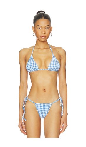Bettina Bikini Top in Blue. - size L (also in M, S, XS) - CAROLINE CONSTAS - Modalova