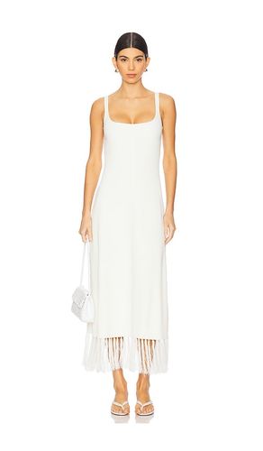 Silas Fringe Knit Dress in Cream. - size M (also in XS) - Clea - Modalova