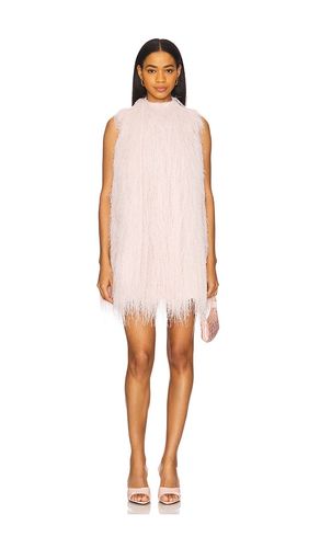 Mara Fringe Mini Dress in Blush. - size S (also in XS) - Clea - Modalova