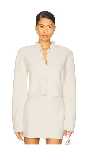 Caelia Boucle Knit Jacket in Ivory. - size L (also in M, S, XS) - Clea - Modalova