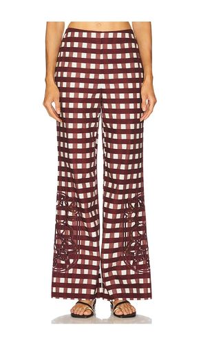 Roma Trouser in Wine. - size L (also in M, XS) - Clea - Modalova