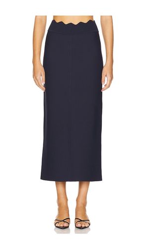 Lennon Crepe Knit Skirt in Navy. - size M (also in S, XS) - Clea - Modalova