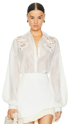 Ainsley Embroidered Shirt in White. - size L (also in M) - Clea - Modalova