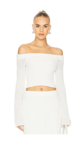 Oria Knit Top in Ivory. - size M (also in S, XS) - Clea - Modalova