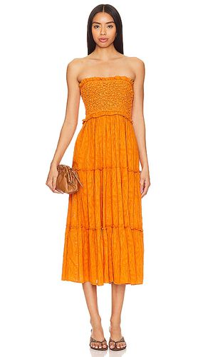 Vestido midi allegra en color naranja talla L en - Orange. Talla L (también en S) - Cleobella - Modalova