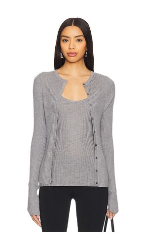 Marianna Cardigan in Grey. - size L (also in M, XL, XS) - CLYQUE - Modalova