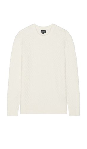Boucle Half Diamond Crew Sweater in Cream. - size L (also in M, XL/1X) - Club Monaco - Modalova