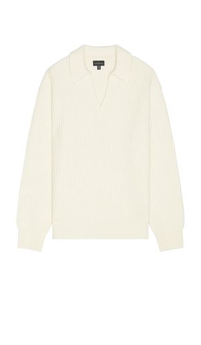 Open Collar Rib Sweater in Cream. - size L (also in M, S, XL/1X) - Club Monaco - Modalova