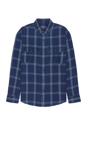 Relaxed Indigo Twill Shirt Jacket in Blue. - size L (also in M, XL/1X) - Club Monaco - Modalova