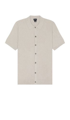 Short Sleeve Micro Boucle Shirt in Grey. - size L (also in M, S, XL/1X) - Club Monaco - Modalova