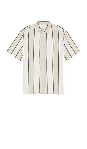 Short Sleeve Cabana Stripe Shirt in Cream. - size L (also in M, S, XL/1X) - Club Monaco - Modalova