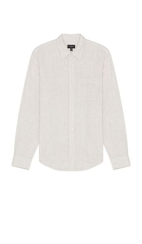 Long Sleeve Lightweight Double Face Shirt in Ivory. - size L (also in M, S, XL/1X) - Club Monaco - Modalova