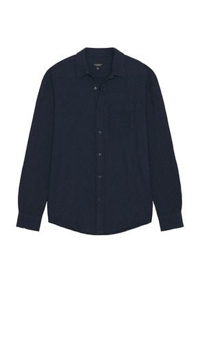 Herringbone Texture Shirt in Blue. - size L (also in M, S, XL/1X) - Club Monaco - Modalova