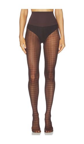 Houndstooth Sheer Tights in . Size L. Also in XL - Commando - Modalova