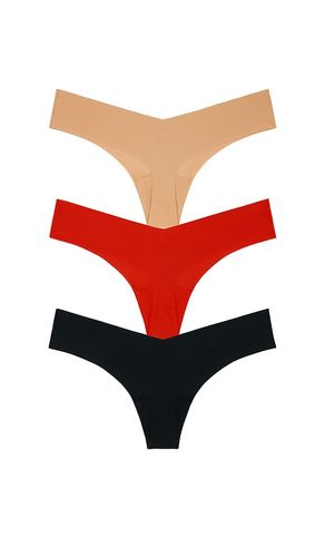 Classic Thong 3-pack in Red,Black. - size M/L (also in S/M) - Commando - Modalova