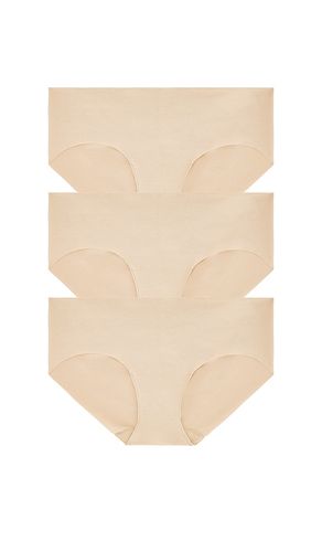 Cotton Bikini 3-pack in Nude. - size XS/S (also in M/L) - Commando - Modalova