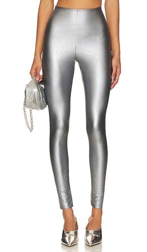 Faux Leather Legging in Metallic Silver. - size S (also in XL) - Commando - Modalova