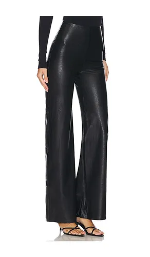 Faux Leather Wide Leg Pant in . - size L (also in M, S, XL) - Commando - Modalova