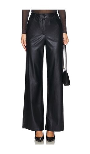 Matte Metallic Wide Leg Trouser in Black. - size M (also in S) - Commando - Modalova