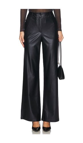 Matte Metallic Wide Leg Trouser in Black. - size M (also in S, XL) - Commando - Modalova