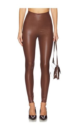 Faux Leather Legging in Brown. - size L (also in M, S) - Commando - Modalova