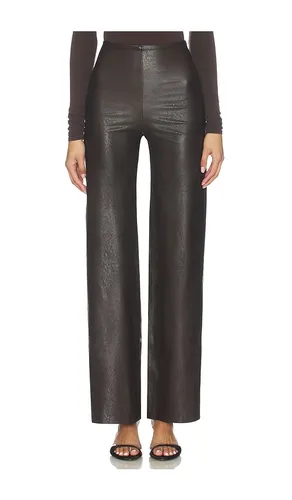 Faux Leather Wide Leg Pant in . Size L. Also in M, S, XS - Commando - Modalova