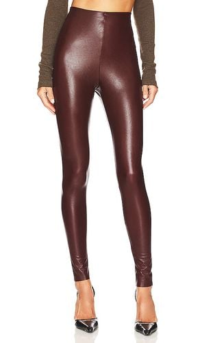 Faux Leather Legging in Wine. - size L (also in S, XL) - Commando - Modalova