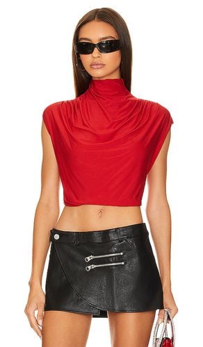 Butter Draped Crop Top in Red. - size L (also in XL) - Commando - Modalova