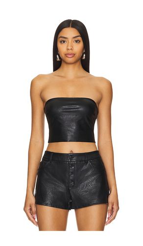 Faux leather tube top en color talla L en - Black. Talla L (también en XS) - Commando - Modalova