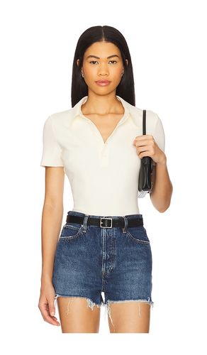 Neoprene Polo Bodysuit in Cream. - size L (also in M, S, XL) - Commando - Modalova